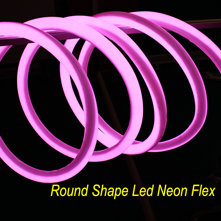 DC12/24V Addressable RGB 5050 Dream Color Silicone Tube Waterproof IP68 Round 360 Degree Φ19mm LED Neon Flex Light, 16.4 ft Per Roll  For Sale